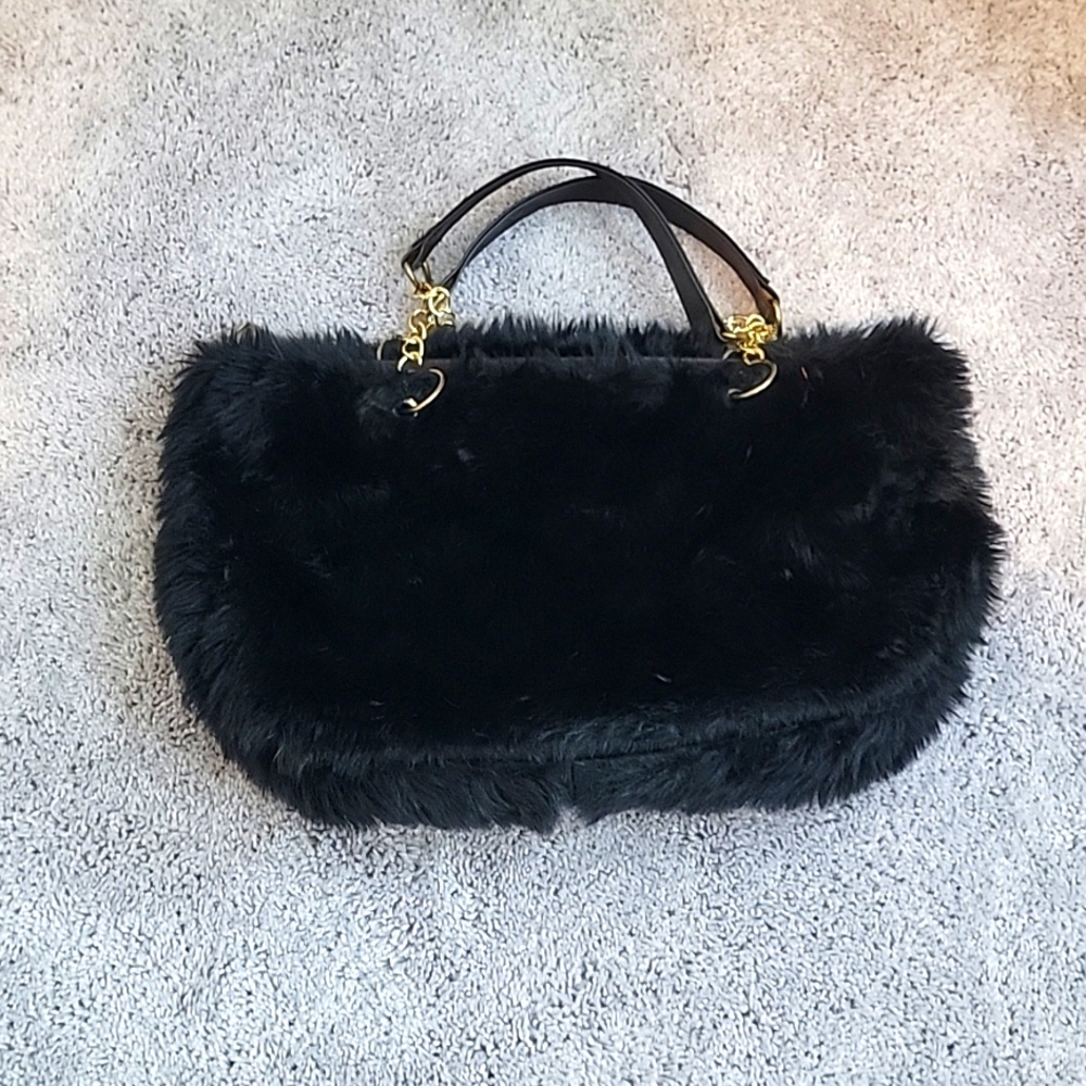 Large Faux Fur Tote Bag